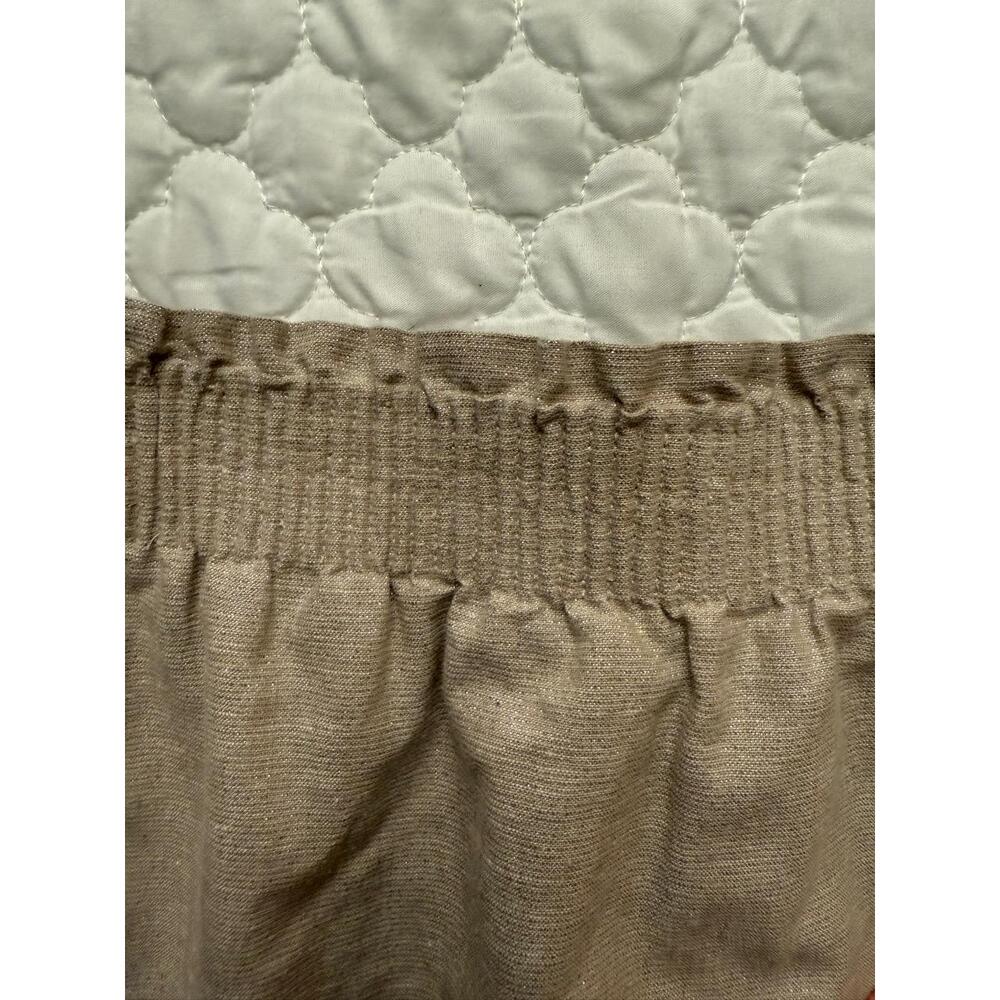 J.Crew‎ Champagne Gold Shimmer Skirt Elastic Waistband XS - Picture 6 of 7